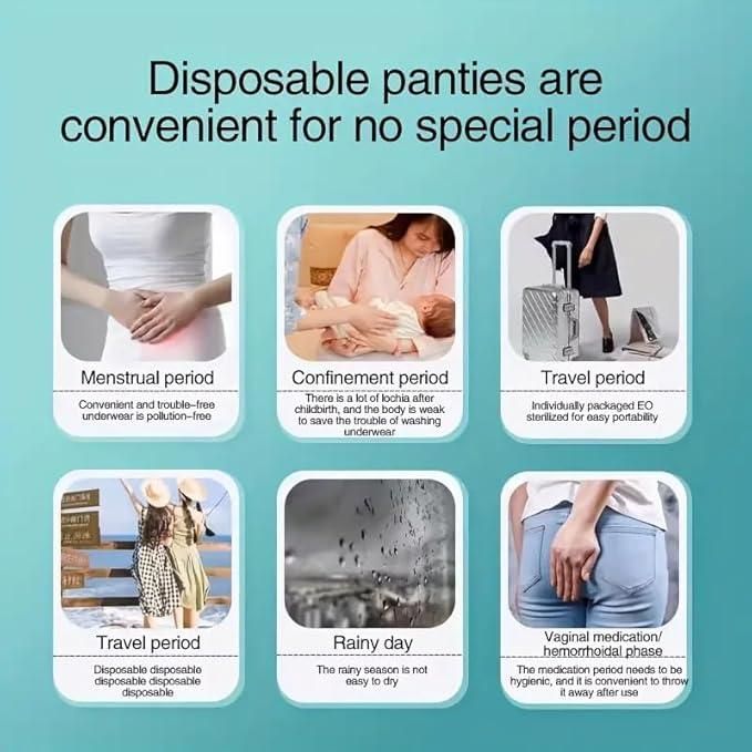 Women's Disposable Panties Set of 5