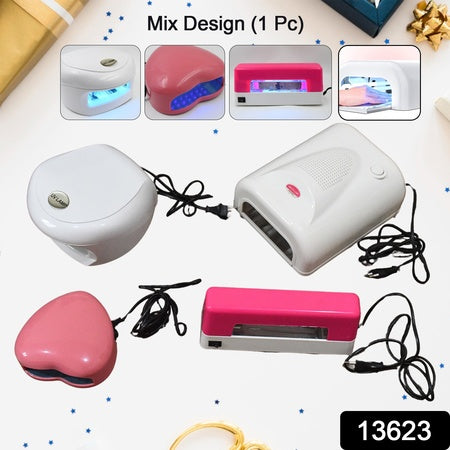 Led Uv Lamp Nail Dryer Gel Nail Lamp Nail Polish Curing Lamp (1 Pc Mix Design)