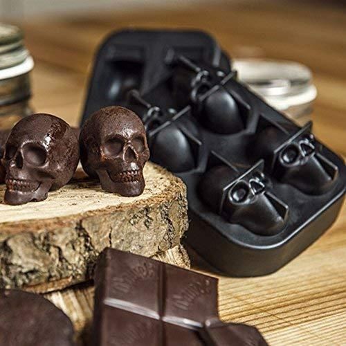 3D Skull Silicon Ice Cube Tray