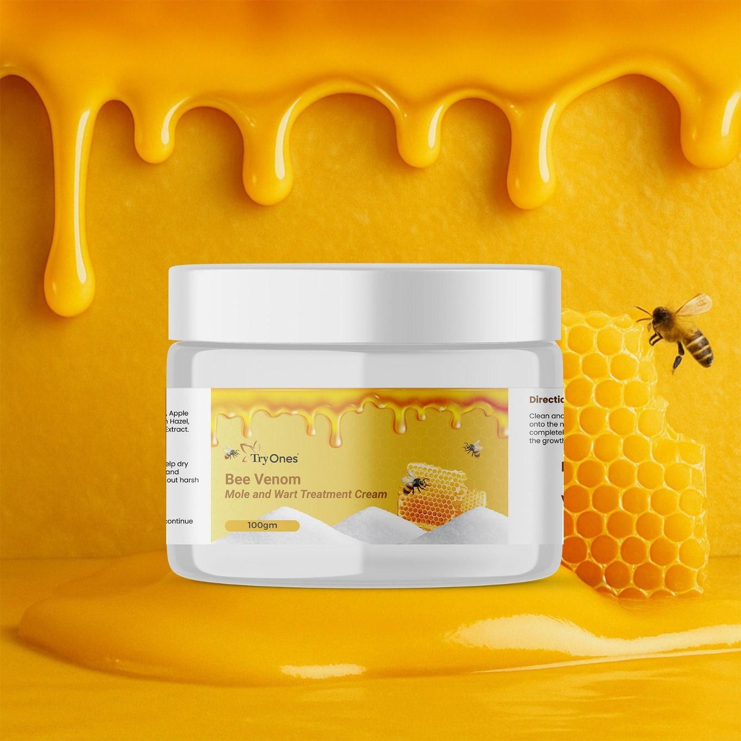 Bee Venom Mole and Wart Treatment Cream 100 gm Pack of 1