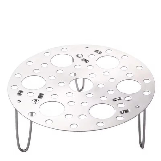 Stainless Steel Round Egg Steamer Rack 7 Holes Stand
