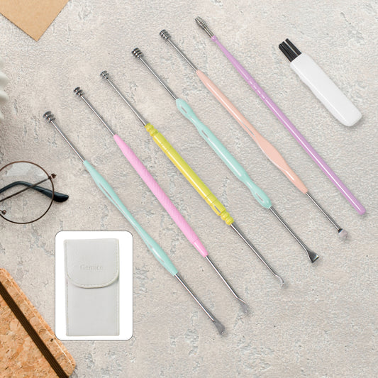 7 Pcs Earwax Removal Kit Ear Cleansing Tool Set