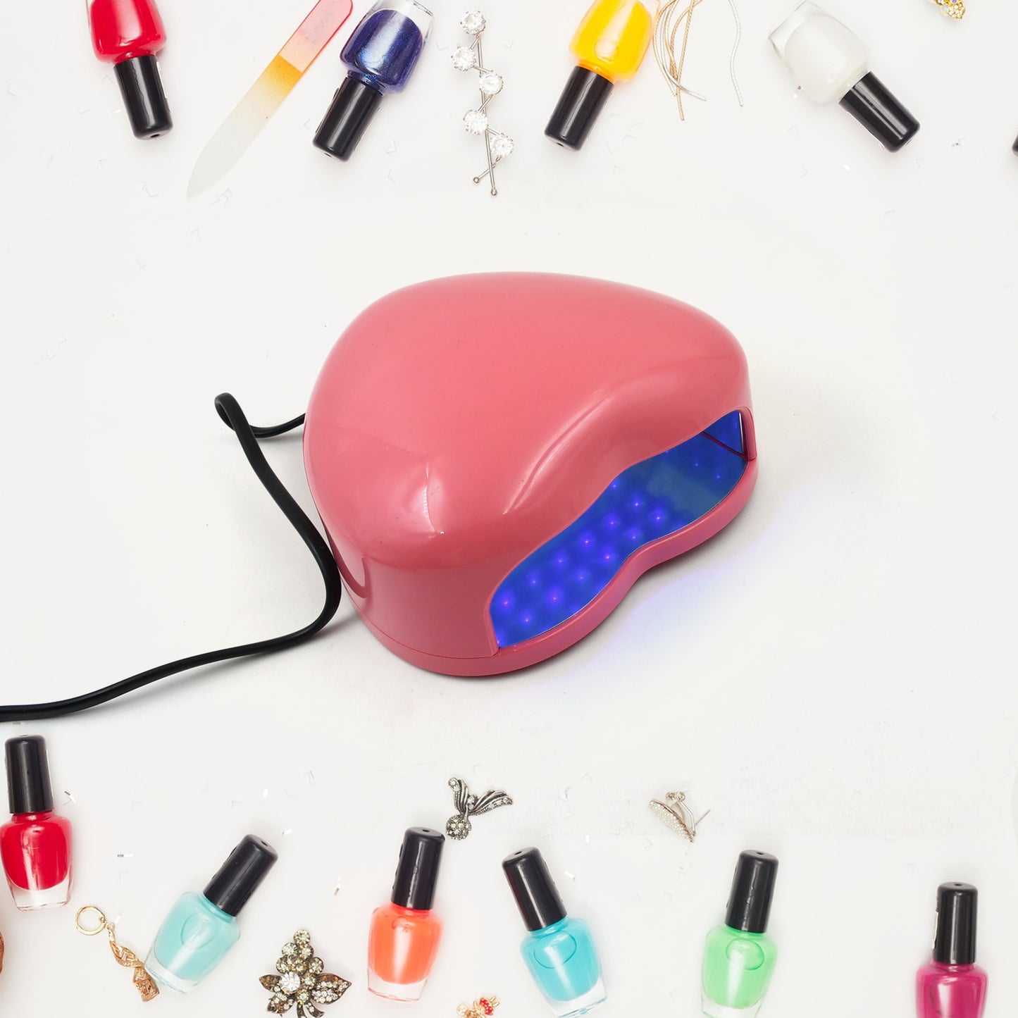 Led Uv Lamp Nail Dryer Gel Nail Lamp Nail Polish Curing Lamp (1 Pc Mix Design)