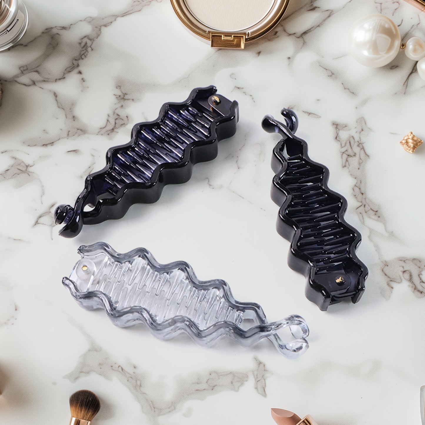 Plastic Hair Claw Clips Strong Clips (12 Pc Mix Color) Hair Accessories