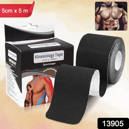 Kinesiology Tape For Physiotherapy Tape For Sports Injury Pain Relief (5 Cm X 5m 1 Pc)