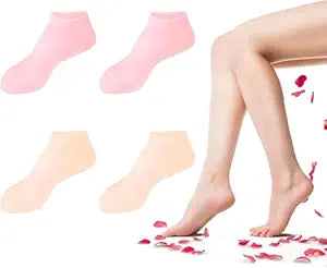 Multicoloured Natural Oil Spa Gel Socks (Pack of 2)