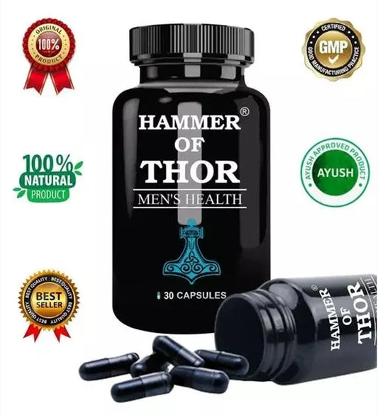 Hammer of Thor Immunty Capsule Herbal Supplement 100% Pure Natural Herbs Extract Only for Men 60 Capsule