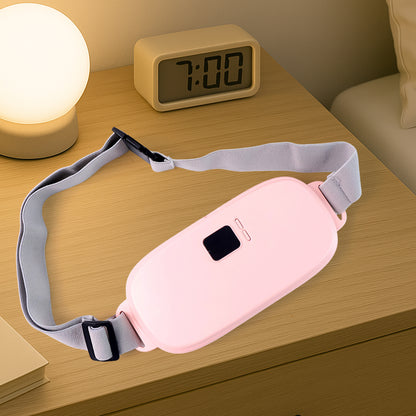 Period Cramp Relief Massager with Heating Pad for Back Pain Rechargeable Smart Warm Palace Belt (1 Pc)
