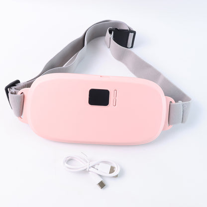 Period Cramp Relief Massager with Heating Pad for Back Pain Rechargeable Smart Warm Palace Belt (1 Pc)