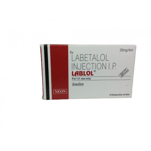 Labil Labetalol Hydrochloride Injection, Celon Labs, 4ml X 2 Ampoules